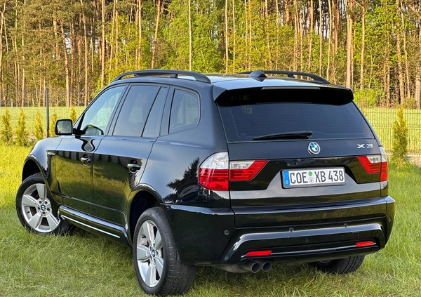 BMW X3 cena 41900 przebieg: 237000, rok produkcji 2007 z Węgorzewo małe 781